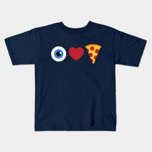 I Heart Pizza Emoji Kids T-Shirt